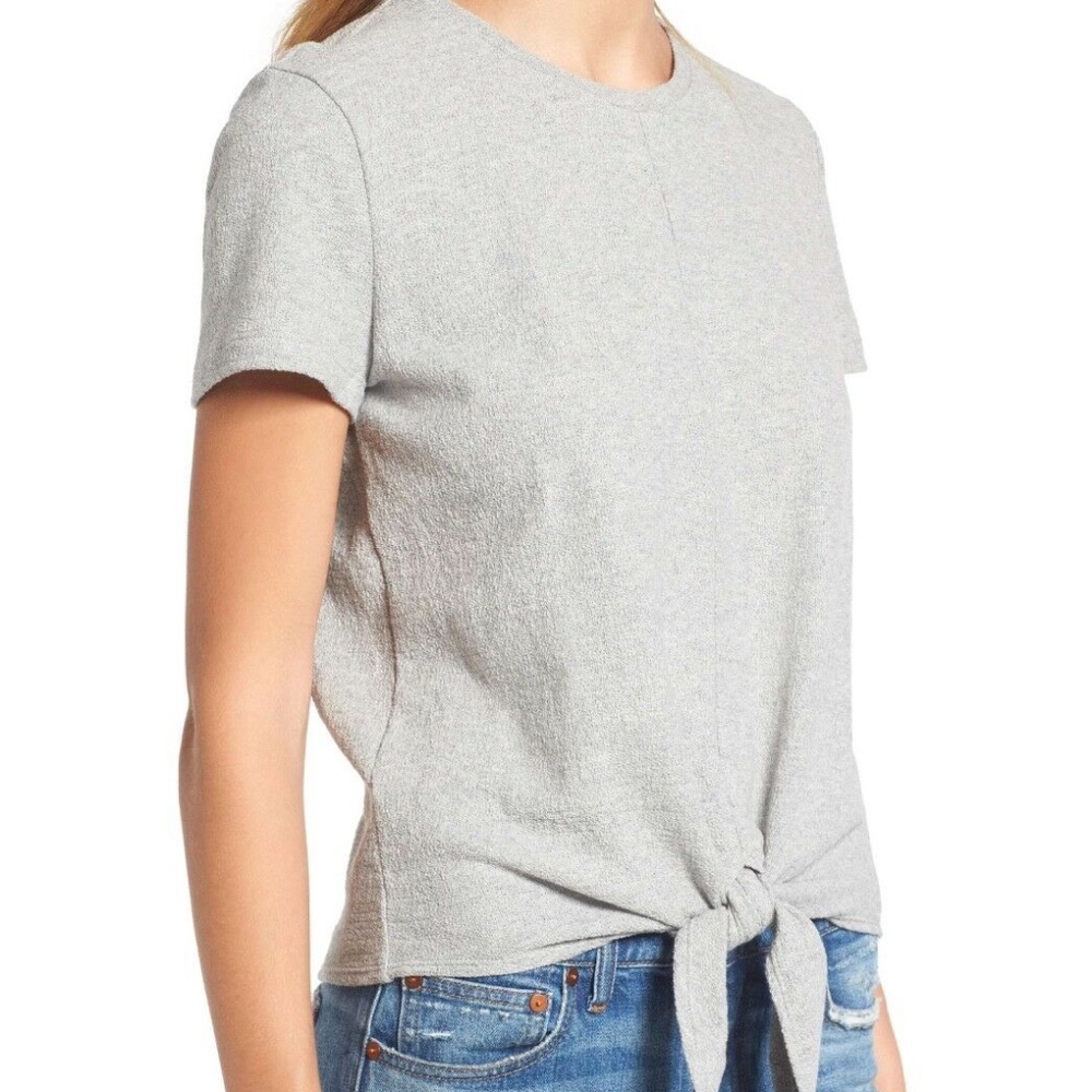 Madewell Texture & Thread Modern Tie-Front Tee